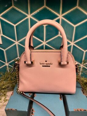 kate spade Pink Mini Dome Satchel with Gold Hardware 7” by 5.5”